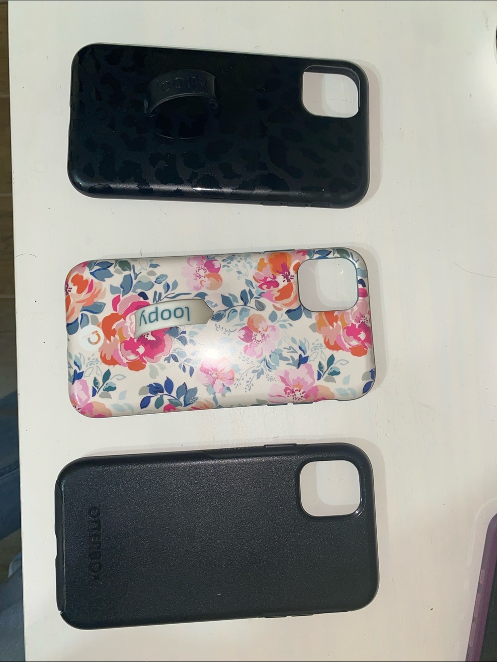 iPhone 11  Loopy & Otter Box Phone Cases - Black, Floral